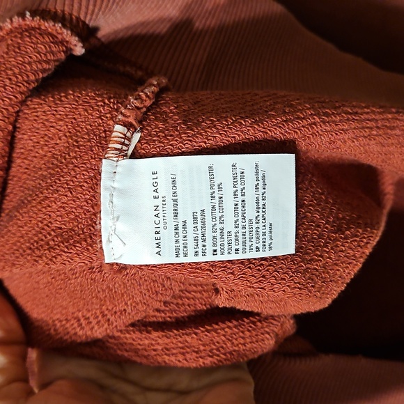 NWT American Eagle Oversized Distressed Hoodie Size Medium - Picture 5 of 7